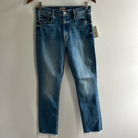 MOTHER The Mid Rise Dazzler Ankle Fray Size 28 NWT - Picture 6 of 15
